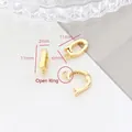 11mm S925 Sterlingsilber vergoldeter Biegering Verbinder für DIY-Schmuckherstellung - Stil 2 Gold (Offener Ring)
