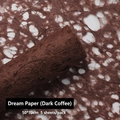 Deep brown hollow fiber decorative paper with irregular mesh texture for floral wrapping - Dark Coffee