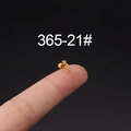 Minimalist gold lightning bolt stud earring with screw back ball closure on fingertip - Gold Lightning Style (21#)