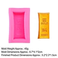 Roze siliconen vorm voor het maken van 999.9 goudstaaf fondant of chocolade decor - Enkele Grote Stijl (17-315) / Roze