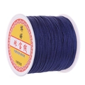 72 Jade Thread dark blue cord roll for DIY jewelry weaving and pendant necklaces - Navy Blue