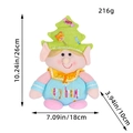 Lutin de Noël en peluche avec bonnet sapin vert et broderie Merry Christmas pour décoration fête - Style Arbre