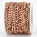 DIY rose gold stainless steel jewelry extender chain on a spool for crafting - 0.5x2.5x3.5mm / Rose Gold