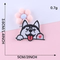 Cute cartoon husky dog embroidery patch sticker for clothing decoration 5CM x 3.6CM - Tongue Out Husky (B4L-B-4-6)
