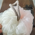 Large / Two-color Splicing Pink + Beige