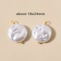Baroque style pearl pendant with golden loop for jewelry making in 18x24mm size - 6# Irregular Pearl (18x24mm) / Gold