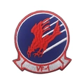Top Gun Maverick style VF-1 embroidered patch with red raptor design and white stripes - VF-1 Squadron