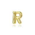 Close-up of a 3D balloon-style gold letter R pendant with glossy metallic finish - Letter R (Pendant)