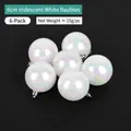 6CM Iridescent Pearl White (Set of 6)