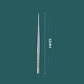 63mm stainless steel toothpick needle with anti-slip knurled handle on dark background - Single Short Straight Pick