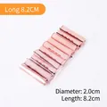 Pink nylon hair rollers with elastic band 2.0cm diameter for air bangs styling - Long Type with Cover / 2.0cm / 8.2cm / Pale Yellow