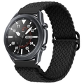 Detailansicht des verstellbaren Nylon-Geflechtarmbands mit Metallgehäuse für Galaxy Watch - 20mm / Schwarz