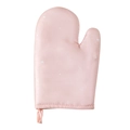 Pink heat resistant fabric oven mitt with white polka dots for kitchen baking - Pink Heart No Silicone-1Pc