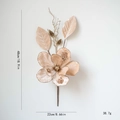 Kunstmatige champagne magnolia met gouden pailletten voor luxe tafeldecoratie in huis - Champagne