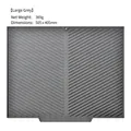 Tappetino scolapiatti extra large grigio scuro in silicone con scanalature a V, 50,5x40,5cm - Grande / Grigio