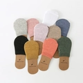 Invisible cotton boat socks in ten assorted colors with cardboard shape inserts - One Size / Multicolor