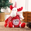 Christmas reindeer plush doll gift bag with red hat and heart shaped window - Dot Apple Bag Reindeer