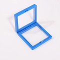 Espositore quadrato blu per gioielli con membrana in PE per anelli e bracciali - Scatola a sospensione blu reale