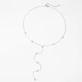 Collana a Y in acciaio inossidabile argento con diversi piccoli ciondoli a stella - Stile Stella (DP1526) / Argento
