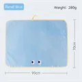 Bondi Blue absorbent pet bathrobe towel in 90x70cm microfiber with yellow piping - Bondi Blue