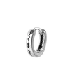 Boucles d'oreilles créoles en acier argenté avec motif battement de cœur et cœurs - 4# Cœur Battement de Cœur