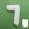 40-inch matte white number 7 foil balloon with retail card packaging for birthday party - 40-inch White 7-piece Cardboard Box