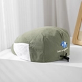 Dettaglio cappello sole bimbo con ricamo elefante blu e pannelli in rete traspirante - 52cm (2-5 Anni) / Verde
