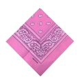 Bandana rose 100% coton avec motif paisley classique et design bohème carré - Bandana 54*54cm / Bandana 100% Coton 5# Rose