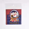 Blue snowman crystal ball 3D Christmas card with gold Merry Christmas lettering - Christmas Snowman (With Envelope)