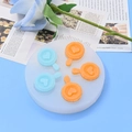 Moule en silicone pour pendentifs cœur en résine DIY avec finition miroir - Style Poêle à Cœur (214#) / Blanc Semi-transparent