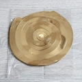 Golden PVC spiral hanging decoration for birthday parties in transparent packaging - Single Spiral / Light gold