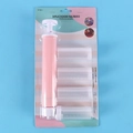 Pink manual cake airbrush kit with 4 graduated clear spray tubes for baking - Pink Manual Airbrush (5-Piece Set)