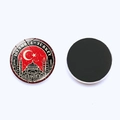 30mm crystal glass Istanbul Turkey flag souvenir fridge magnet with full magnetic back - Turkey
