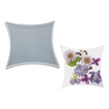Moule en silicone en forme d'étoile pour dessous de verre avec fleurs séchées - Moule de Dessous de Verre Petit Carré Miroir