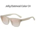 Occhiali da sole polarizzati squadrati color avena gelatina con lenti rosa sfumate - Taglia unica / Gelatina/Avena C4