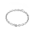 Minimalist silver Rolo chain bracelet in stainless steel with a secure lobster clasp - 5mm / Steel