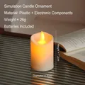 Vintage LED-kaars met flakkerend vlam-effect voor romantische tafeldecoratie in huis - 5*7cm Schuine Bovenkant / crème