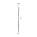 Elegant 22.3cm silver 304 stainless steel dinner fork with 38g weight specifications - Elegant Iced Fork