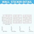 Three-piece set of snowflake glass window stickers with size specifications for Christmas decor - 32x32cm*3 Sheets / TBW9506-UV