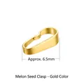 925 silver pinch bail in 18K gold finish for jewelry pendants, size approx 6.5mm - 6.5MM / Gold