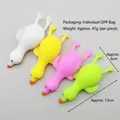 Lindos juguetes de pato para apretar en blanco amarillo rosa y verde para el estrés - Talla Pequeña / Rosa