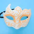Horn Painted White Orange