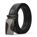 Cinturon hombre de cuero genuino hebilla automatica negocio casual piel de vaca - Estilo 23