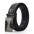 Cintura uomo in vera pelle fibbia automatica affari casual pelle di mucca - Stile 23