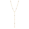 Collier en Y doré avec mini croix et pierres de zircon pour femmes élégantes - 4# Croix