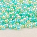 Assorted blue-green and white iridescent faux pearls for DIY jewelry decoration - Sky Blue Light Green Series