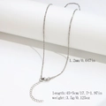 Silver stainless steel snake chain 1.2mm width 45cm plus 5cm extension with lobster clasp - 1.2mm Twisted Square Snake Chain - Silver