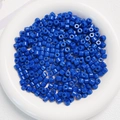 Perline cilindriche 6mm blu scuro in acrilico per creazione gioielli in una ciotola - Blu scuro