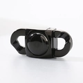 Polierter schwarzer Schmuckverschluss aus Edelstahl für Armbänder und Halsketten - 11mm / Schwarz