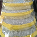 Multi-pack double-sided kitchen cleaning sponges with yellow edges and steel wire mesh - Set of 5 (2.5cm Thickness)